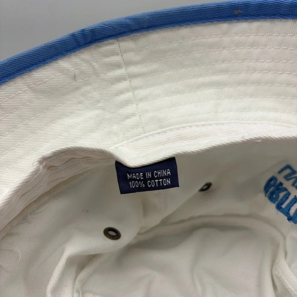Britney Spears Bucket Hat Womens OS White Blue HBO Y2K Pop Star Las Vegas